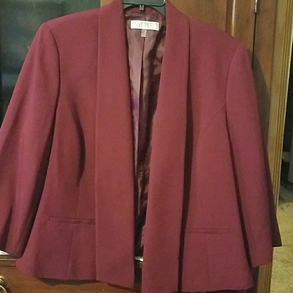 Wine Suit Jacket